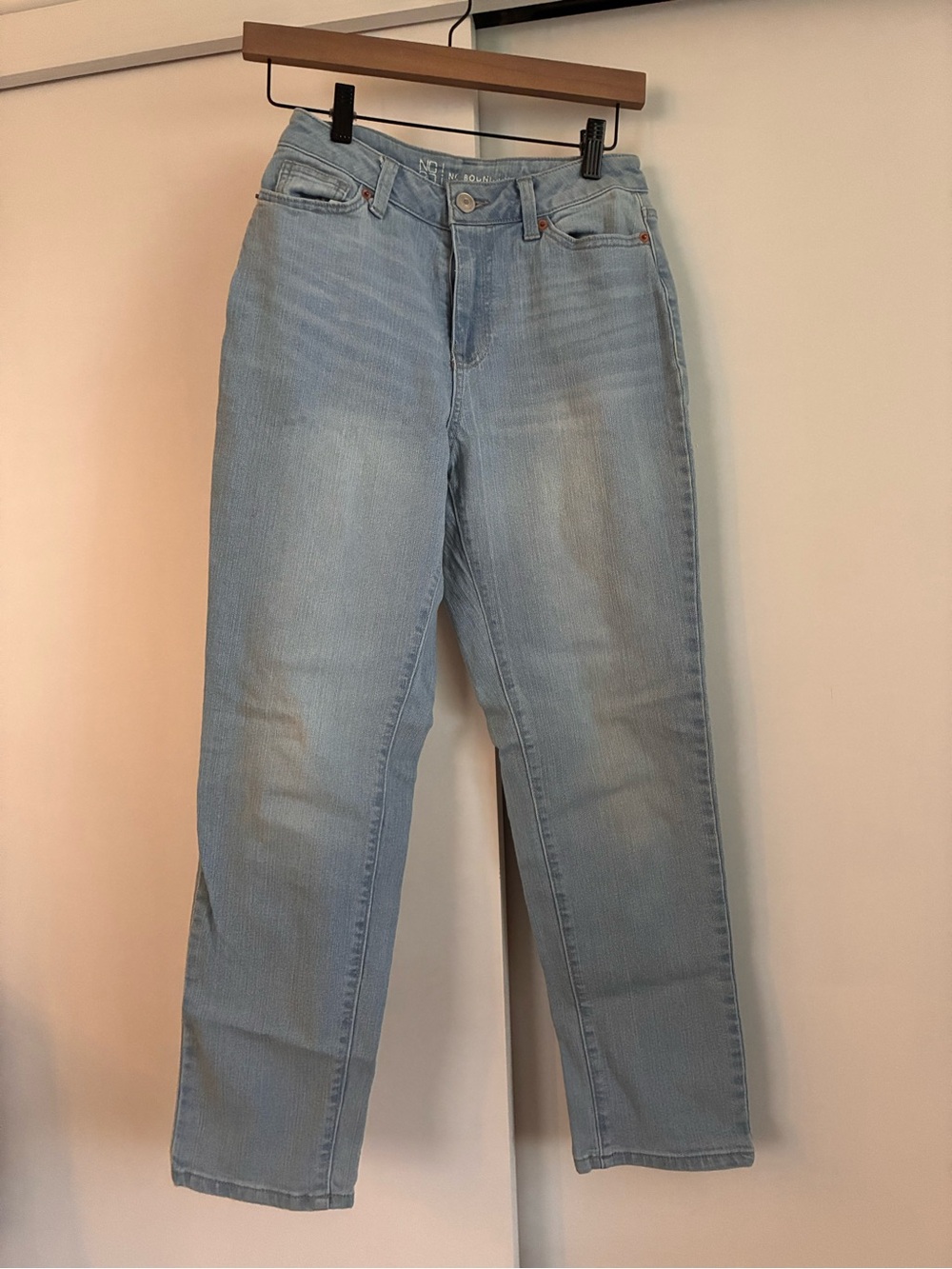 No Boundaries Light Blue Straight-Leg High-Rise Jeans